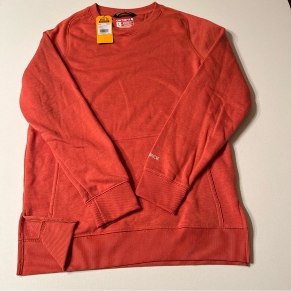 NWT Carhartt Force Women's Relaxed Fit Sweatshirt Small Run Jog Walk 🔥$50‎ (V)